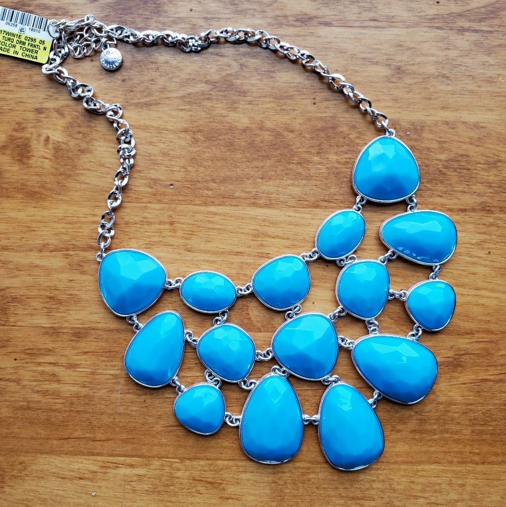 Beautiful Blue Statement Necklace